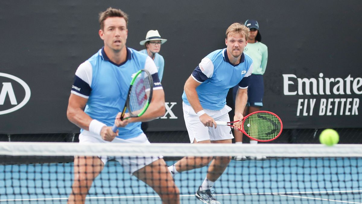 Aus in Runde eins: Andreas Mies (l.) und Kevin Krawietz.