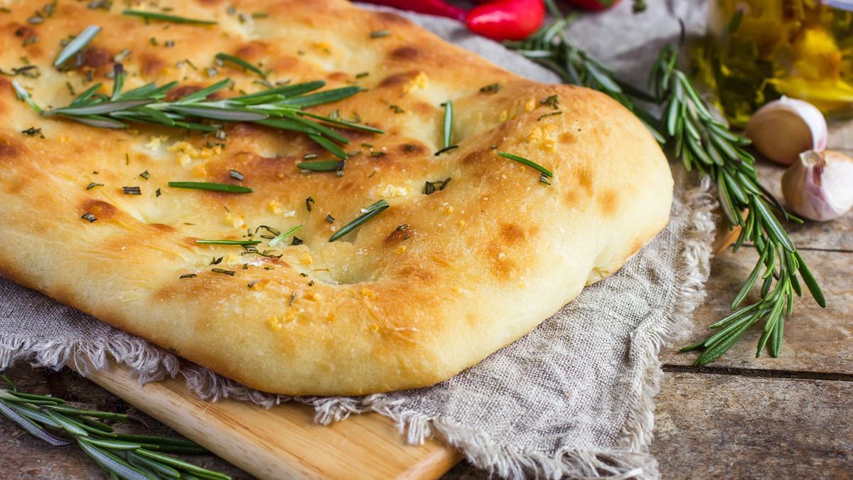 Selbstgemachte Focaccia