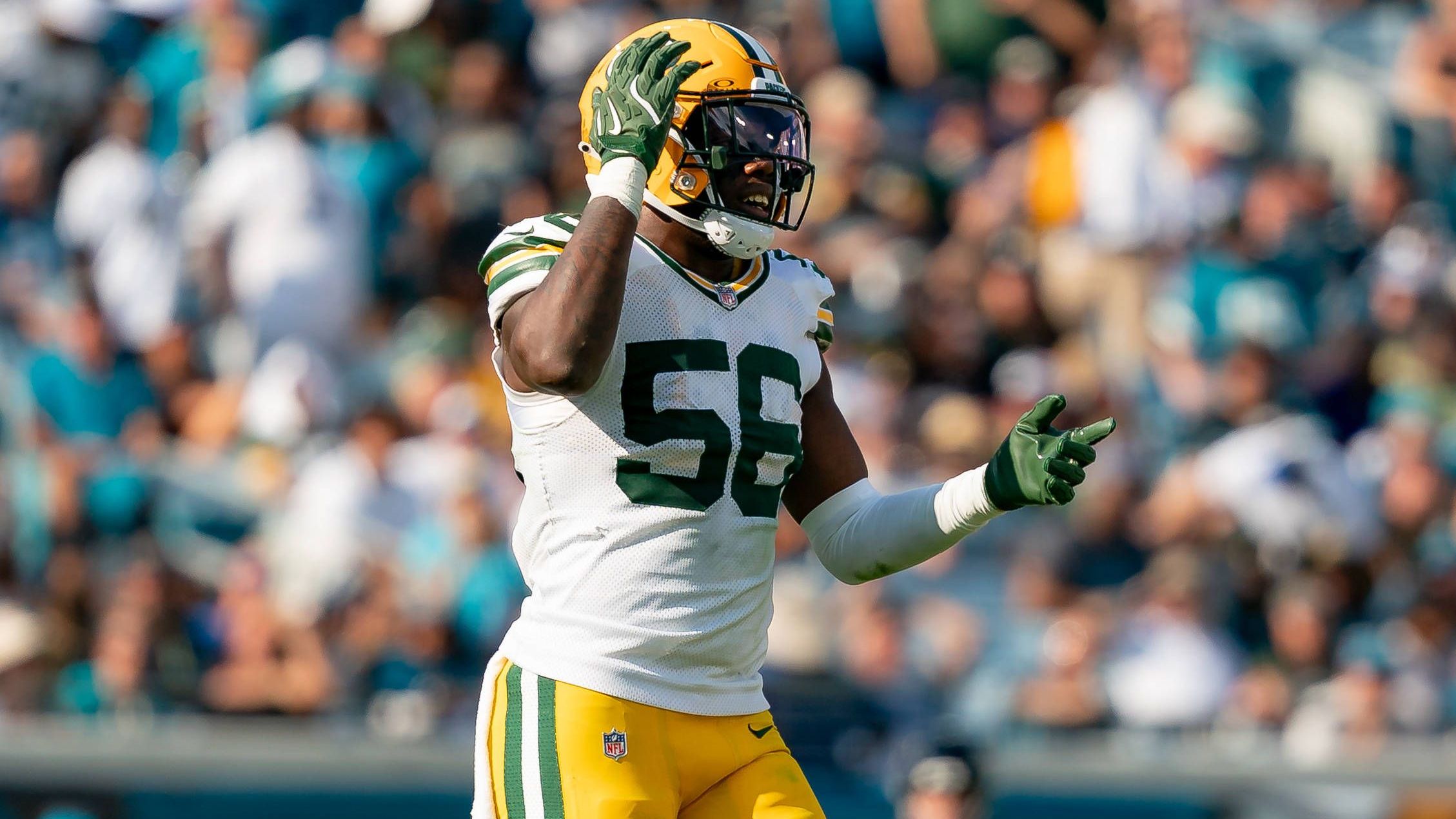 <strong>Green Bay Packers: Edgerrin Cooper (Linebacker)</strong><br>Edgerrin Cooper überzeugte schon als Rookie mit 87 Tackles, 13 Tackles for Loss und 3,5 Sacks in nur 14 Spielen, was ihm einen Platz im All-Rookie-Team einbrachte. Doch im Linebacker steckt trotzdem noch eine Menge Potenzial. 2025 ist ihm durchaus der nächste Schritt bis hin zum All-Pro-Kaliber zuzutrauen.