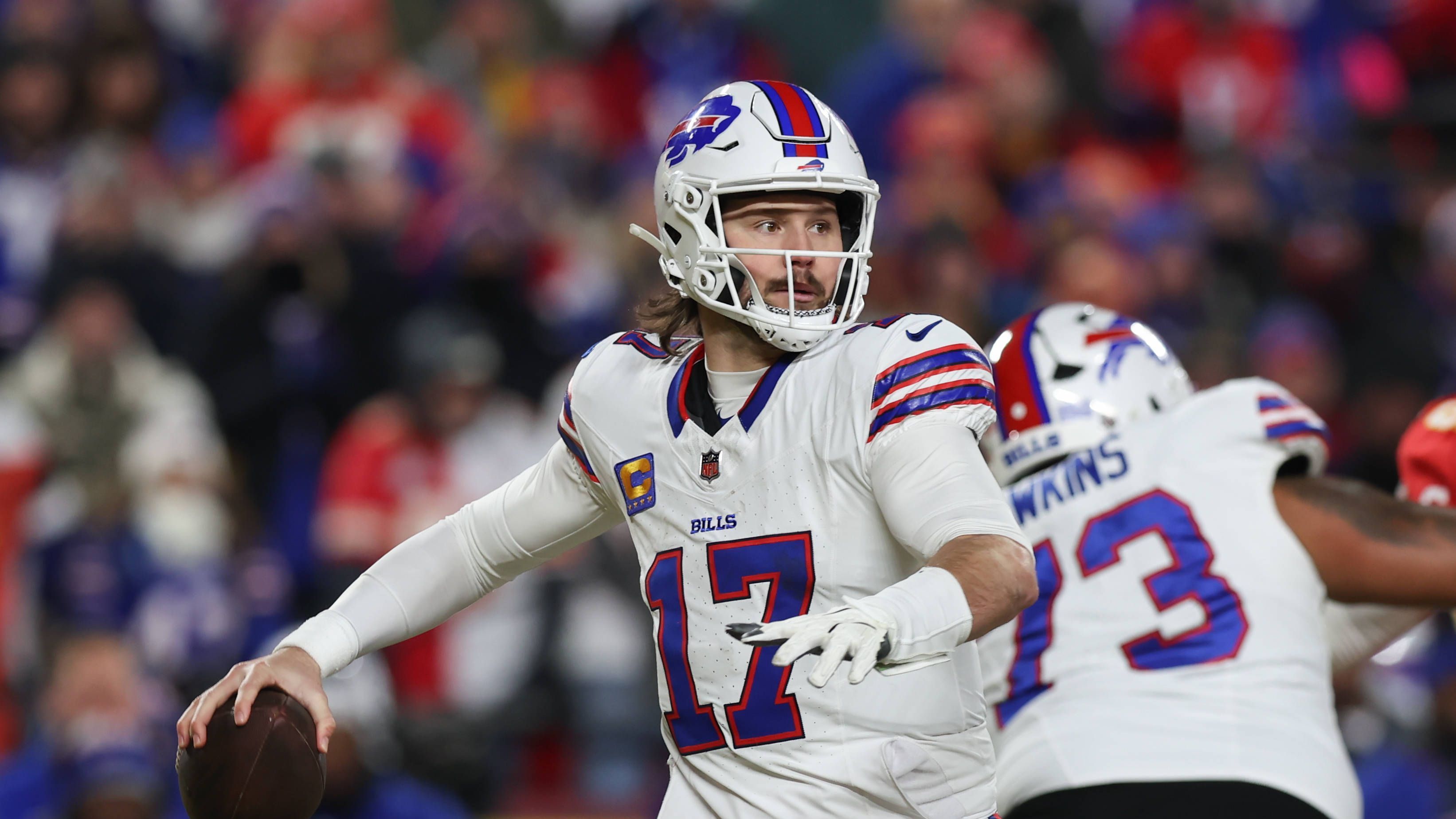 <strong>Buffalo Bills (2018)</strong><br>Spieler: Josh Allen (QB)<br>Jahr des Drafts: 2018<br>Jahr des ersten Awards: 2024<br>Award: Most Valuable Player