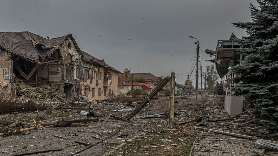 Die Kleinstadt Kurachowe in der östlichen Ukraine.