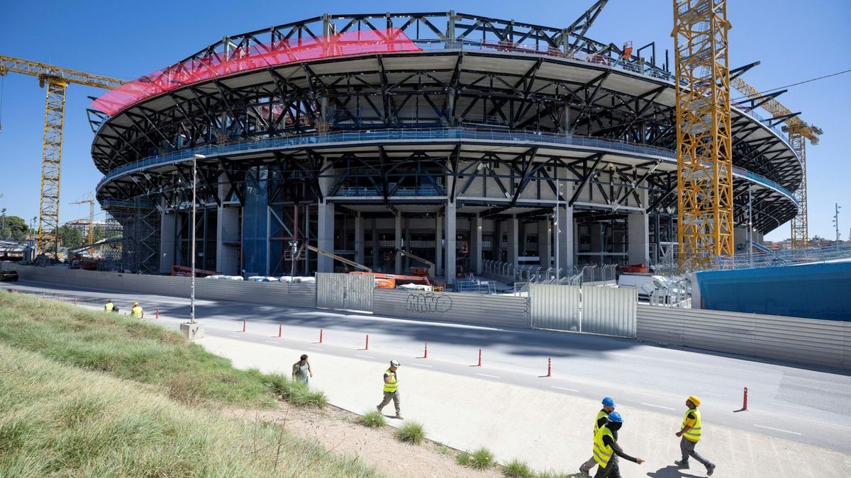 Das Camp Nou befindet sich weiter im Bau
