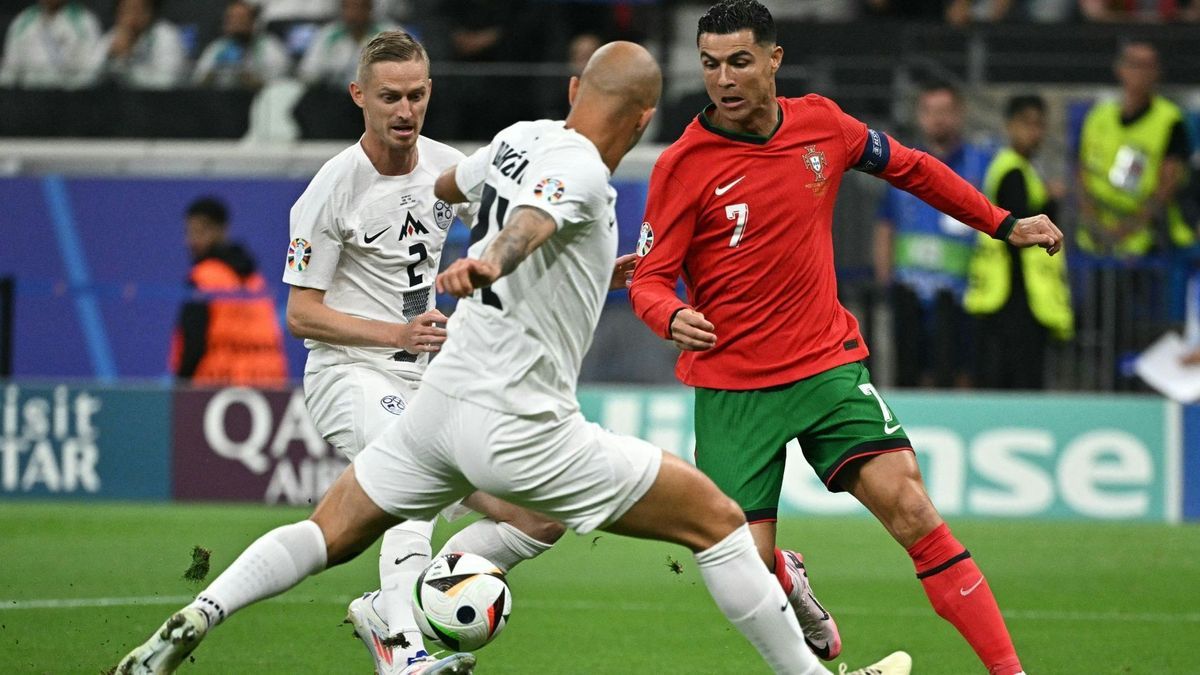 Ronaldo musste in viele intensive Duelle