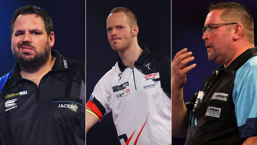 DartsWM 2025 Max Hopp, Adrian Lewis, Mensur Suljovic Stars, die