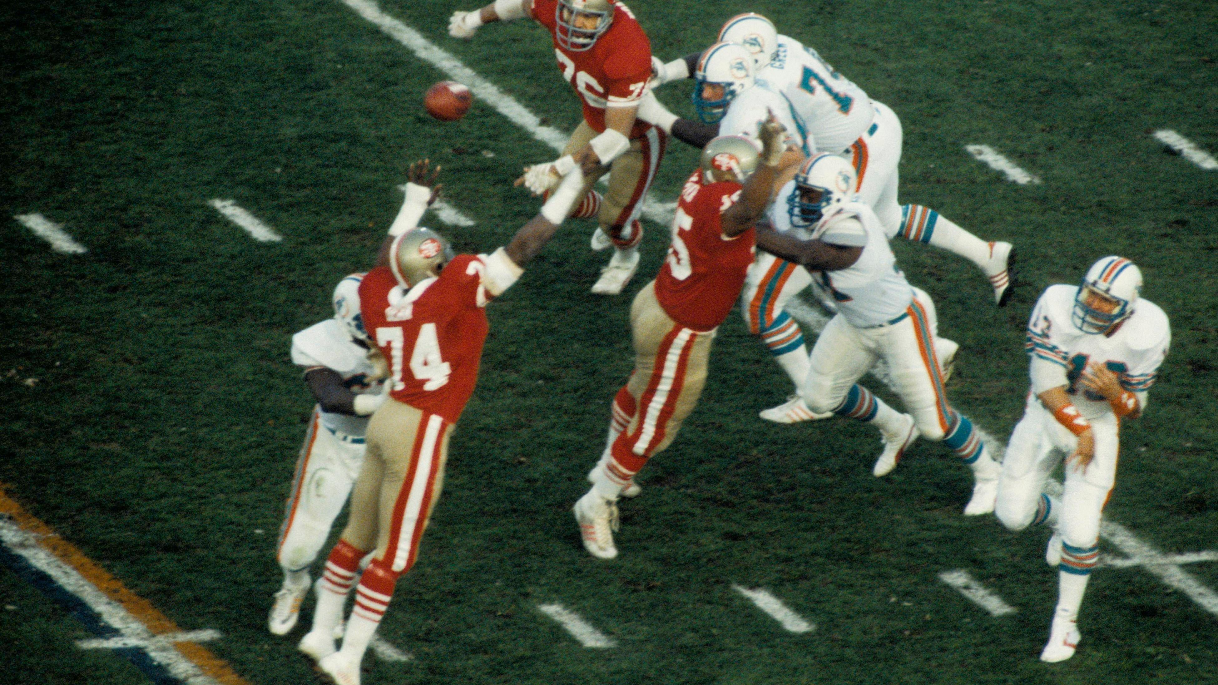 <strong>Platz 26: Miami Dolphins</strong><br>Letzte Super-Bowl-Teilnahme: Saison 1984<br>Gegner: San Francisco 49ers<br>Ergebnis: 16:38