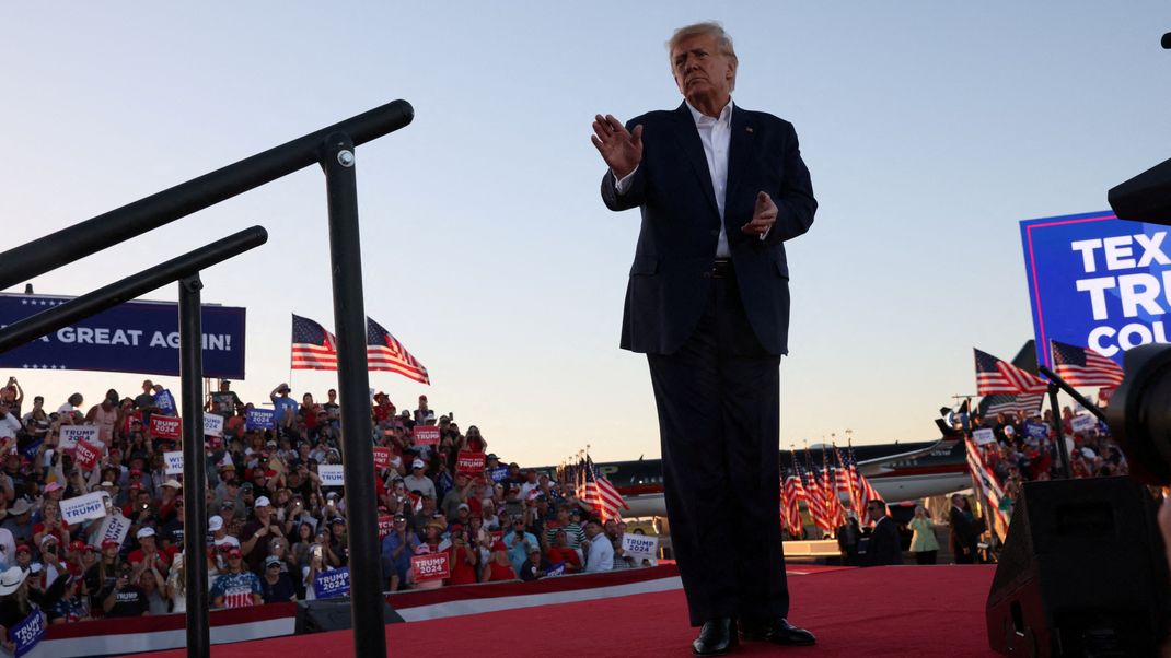 Ex-US-Präsident Donald Trump bei einer Wahlkampfveranstaltung in Texas