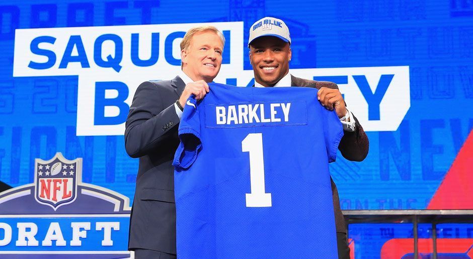 
                <strong>2. Saquon Barkley (Running Back, New York Giants) </strong><br>
                Vermutetes Gehalt: 31.489.725 US-Dollar, davon 20.981.618 US-Dollar Signing Bonus.
              