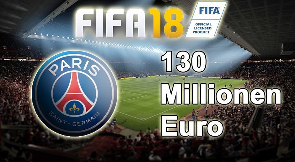 
                <strong>FIFA 18 Karriere: Paris Saint-Germain</strong><br>
                Platz 3: 130 Millionen Euro.
              