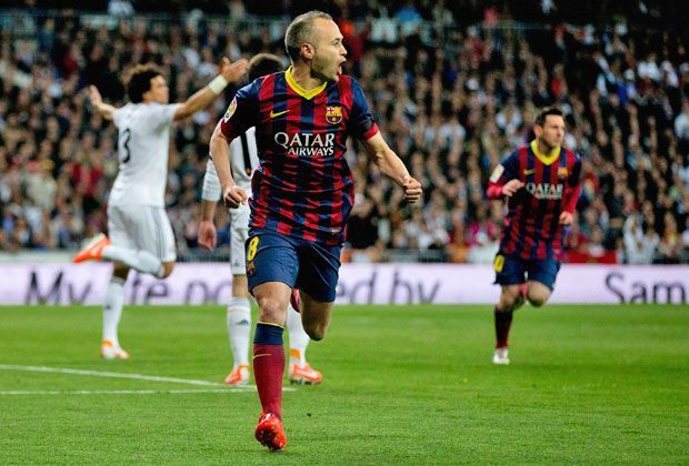 
                <strong>Iniesta mit der Führung</strong><br>
                Kurz nach Anpfiff lässt Barca-Star Andres Iniesta das Santiago Bernabeu das erste Mal erstarren. Der Mittefeldspieler überwindet Diego Lopez und bringt die Katalanen in Führung.
              