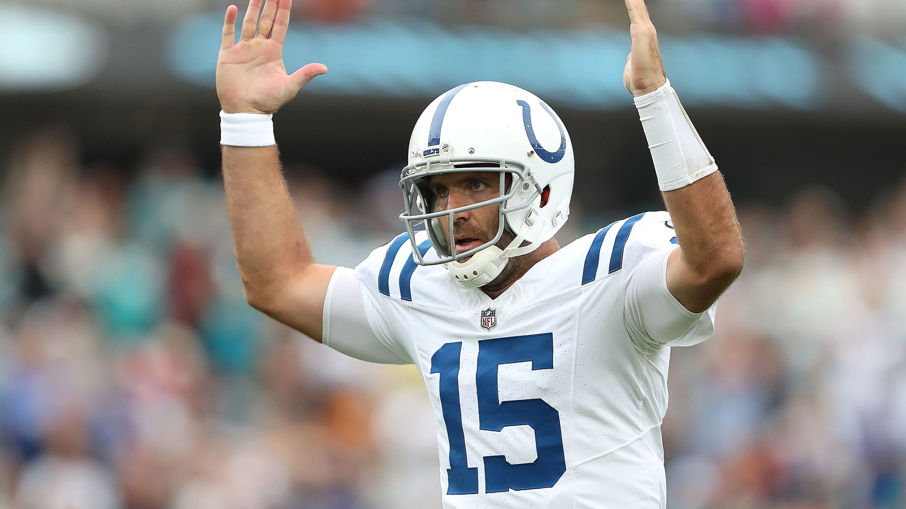 <strong>Indianapolis Colts</strong><br>Joe Flacco wird die Colts eventuell sogar für den Rest der Saison als Starting Quarterback aufs Feld führen. Wie Insider Adam Schefter berichtet, habe Coach Shane Steichen klargestellt, dass der 39 Jahre alte Routinier "in Zukunft" Quarterback Nummer 1 des Teams sei. Der bisherige Starter Anthony Richardson wird also bis auf Weiteres auf der Bank Platz nehmen müssen.<br>• Starter: Joe Flacco (im Bild)<br>• Backups: Anthony Richardson, Sam Ehlinger