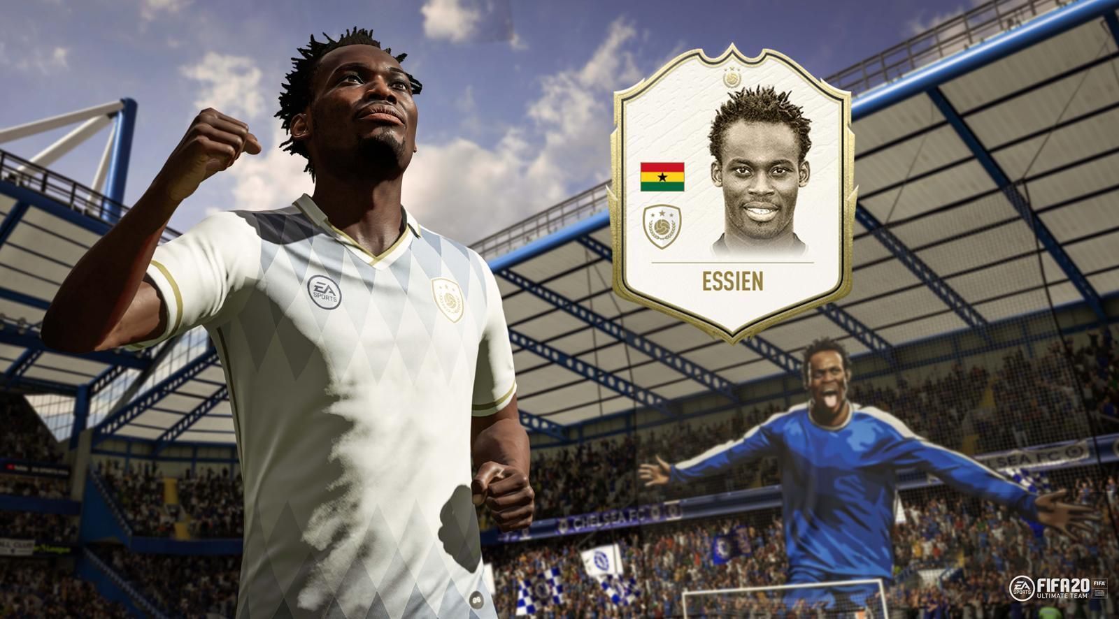 
                <strong>FIFA 20 Icons: Michael Essien</strong><br>
                Michael Essien wird ebenfalls die Ehre eines Icons zuteil. Die Legende vom FC Chelsea spielte neun Jahre in der Premier League für die "Blues" und gewann mit dem Verein alle möglichen Titel. Der Höhepunkt war der Gewinn der Champions League 2012 gegen den FC Bayern in München. Außerdem lief er 58 Mal für die Nationalmannschaft Ghanas auf und wurde 2006 zu Afrikas Fußballer des Jahres gewählt. 
              