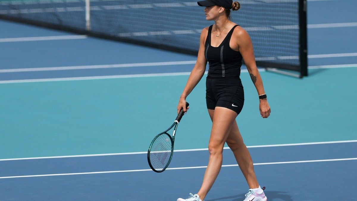 Aryna Sabalenka beim Turnier in Miami