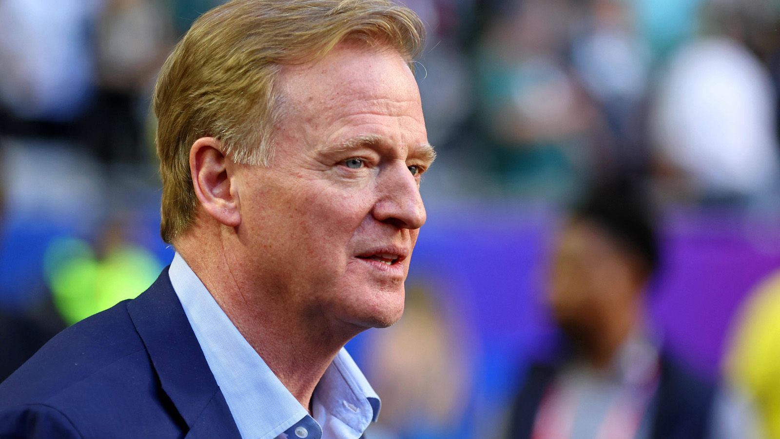 
                <strong>Roger Goodell</strong><br>
                Der Chef darf beim Finale auch nicht fehlen: NFL-Commissioner Roger Goodell.
              