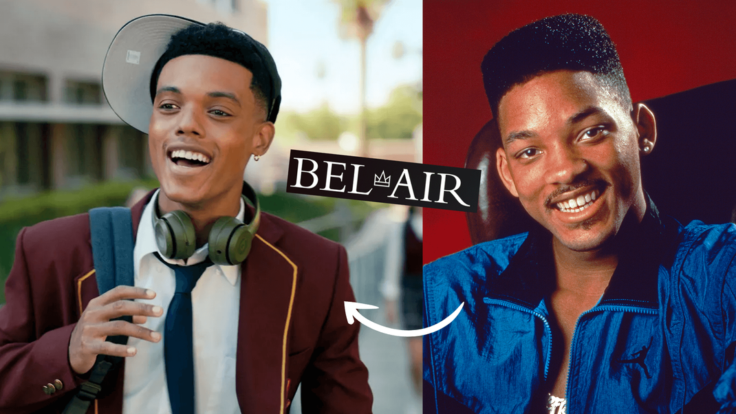 Im Serien-Reboot "Bel Air" wird Will Smith (rechts) von Jabari Banks (links) gespielt.