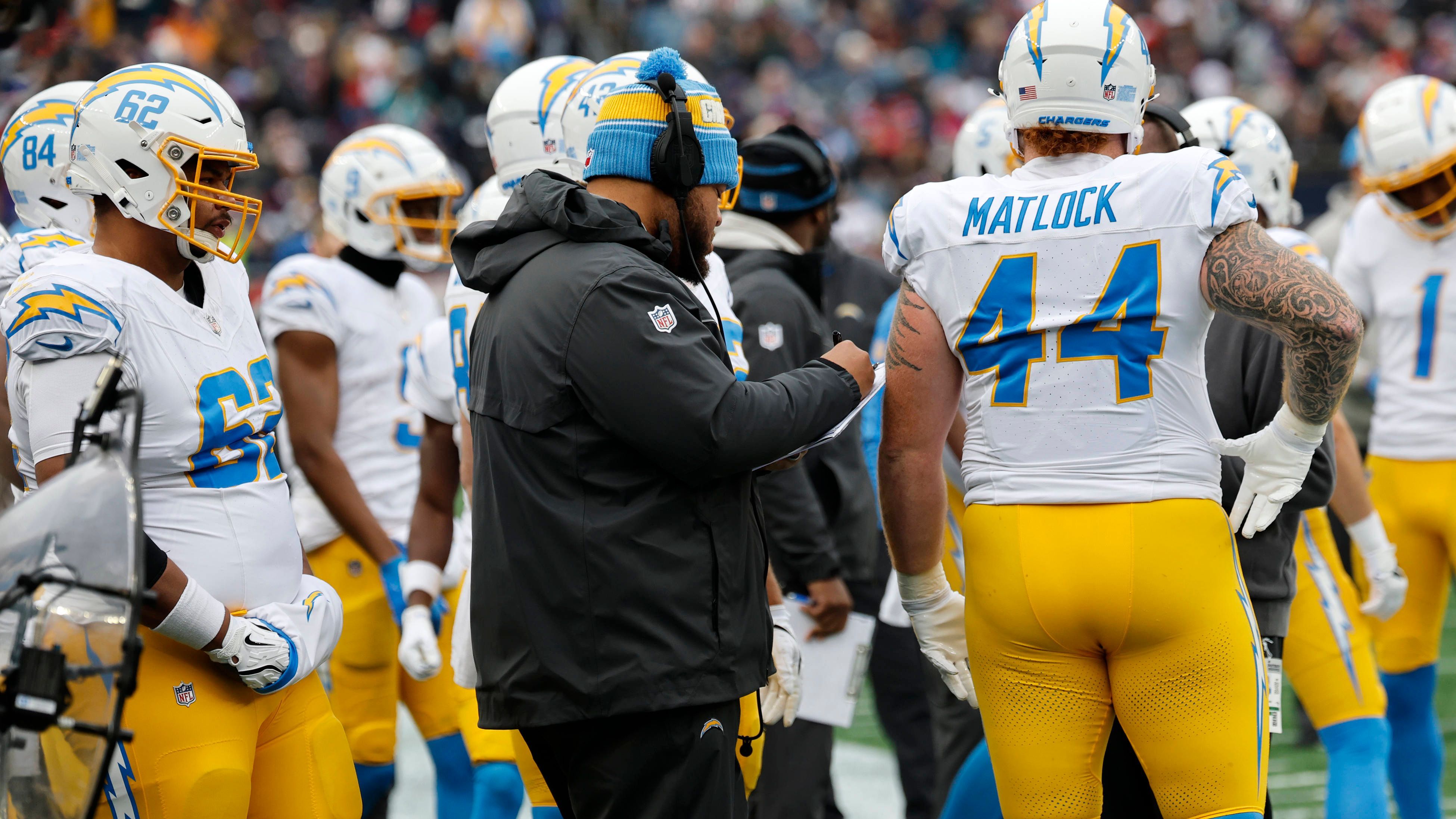 <strong>Platz 5: Los Angeles Chargers<br>Penalty Yard Differential: 151</strong><br>Selbst erhaltene Penalties: 718 Yards<br>Penalties der Gegner: 869 Yards