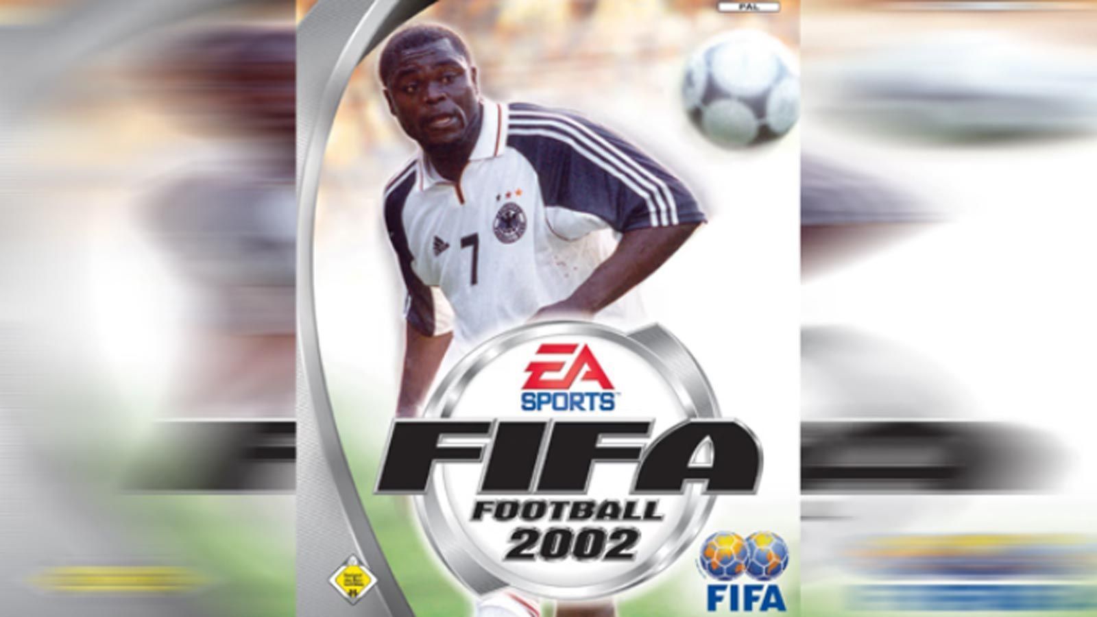 
                <strong>FIFA 2002</strong><br>
                FIFA 2002 - Cover-Spieler: Gerald Asamoah.
              