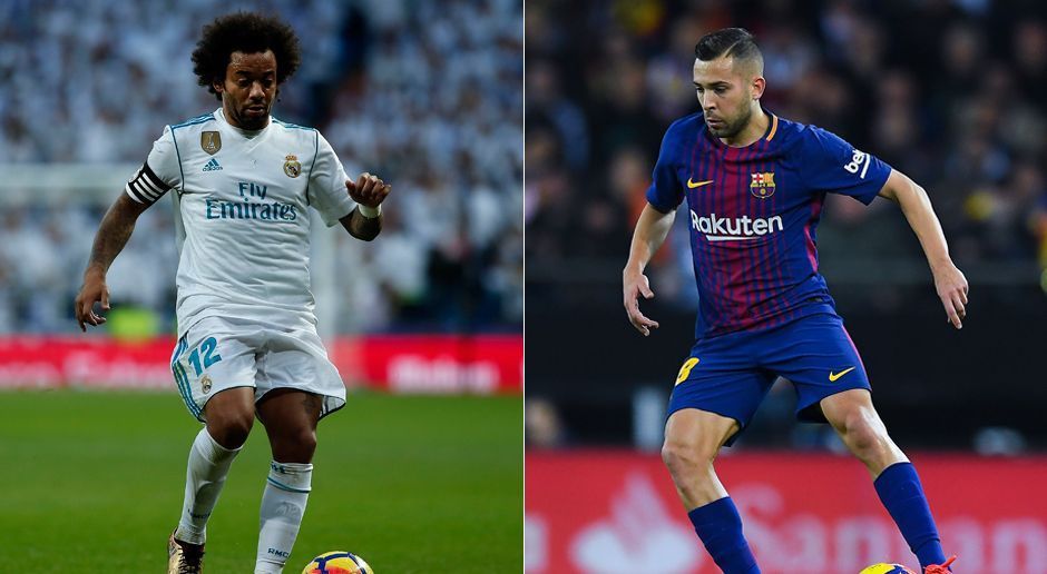 
                <strong>Linker Verteidiger: Marcelo vs. Alba</strong><br>
                Wenn Marcelo auf den FC Barcelona trifft, dann ist häufig Drama vorprogrammiert. Der Linksverteidiger steht bei sechs Gelben Karten und einem Platzverweis in 25 direkten Duellen. Jordi Alba und er haben beide eine negative Bilanz, wenn es um den Clasico geht. Sie sind auf ihren Positionen dennoch nicht wegzudenken. Es ist schwierig, hier einen Sieger festzulegen. Deshalb: Punkt für beide - 4:3.
              