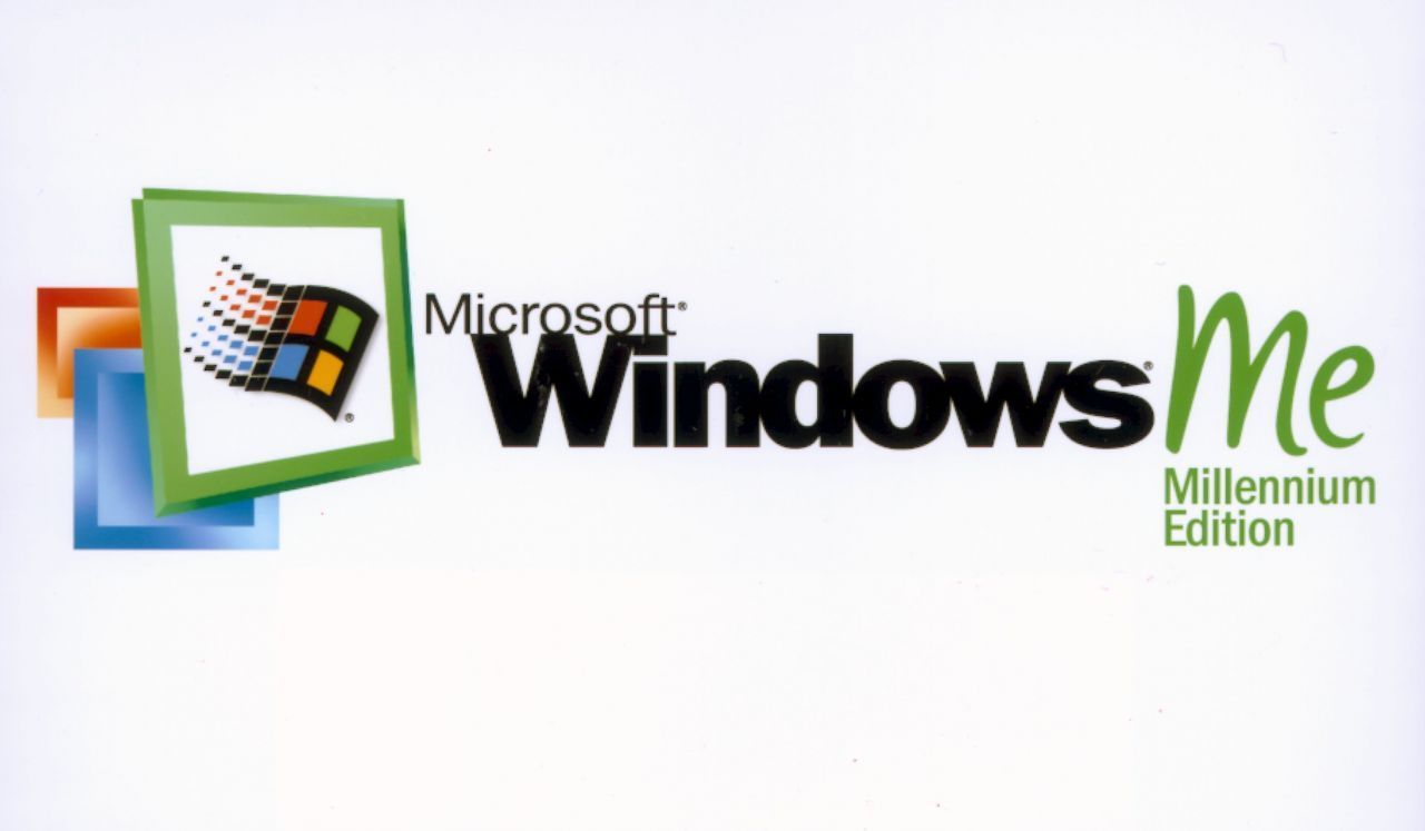 Die Millennium Edition (Me) von Microsoft löste den Nachfolger von Windows 95, Windows 98, ab. Die Farb-Kombi im Microsoft-Logo blieb stabil, trotzdem wurde die Windows-Welt insgesamt bunter.