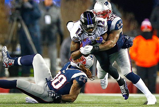 
                <strong>Baltimore Ravens vs. New England Patriots</strong><br>
                Die Divisional Playoffs in der NFL werden mit einem echten Klassiker eröffnet. Die Baltimore Ravens legen bei den New England Patriots einen Start nach Maß hin und gehen schnell mit 14:0 in Führung.
              