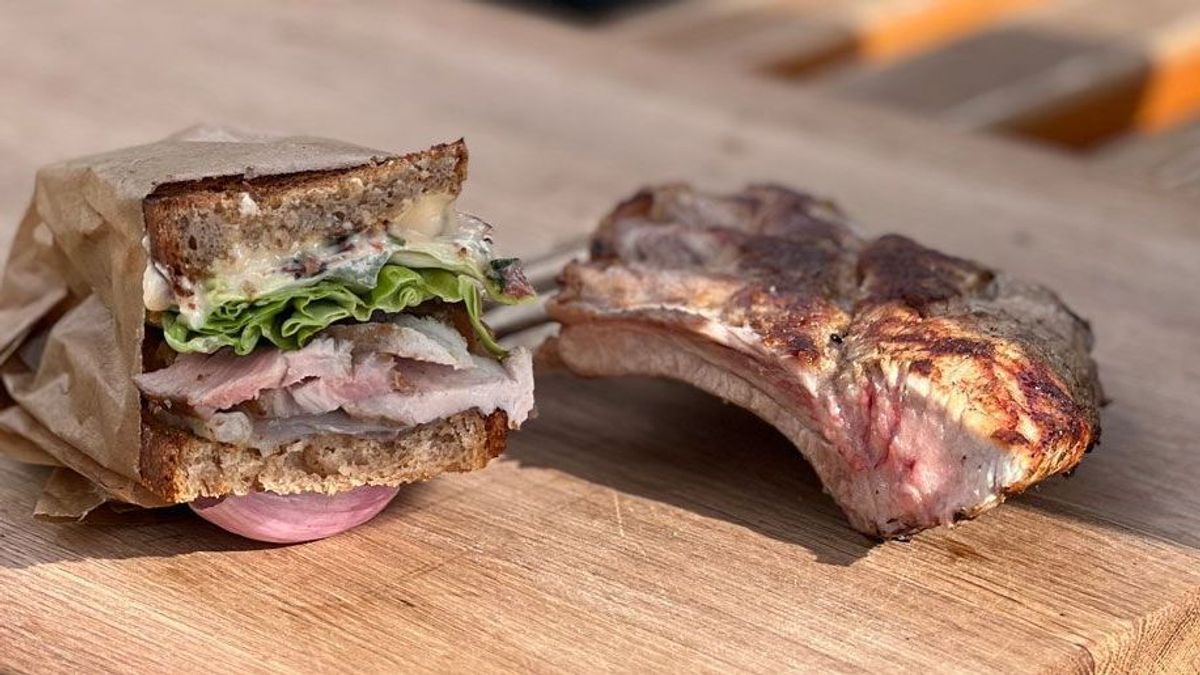 Schweinsrack-Sandwich 