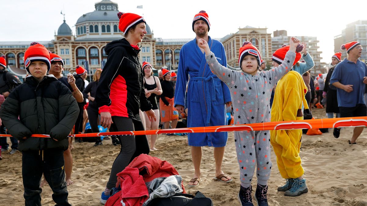 NETHERLANDS-NEW YEAR/SWIM