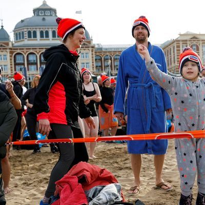 NETHERLANDS-NEW YEAR/SWIM