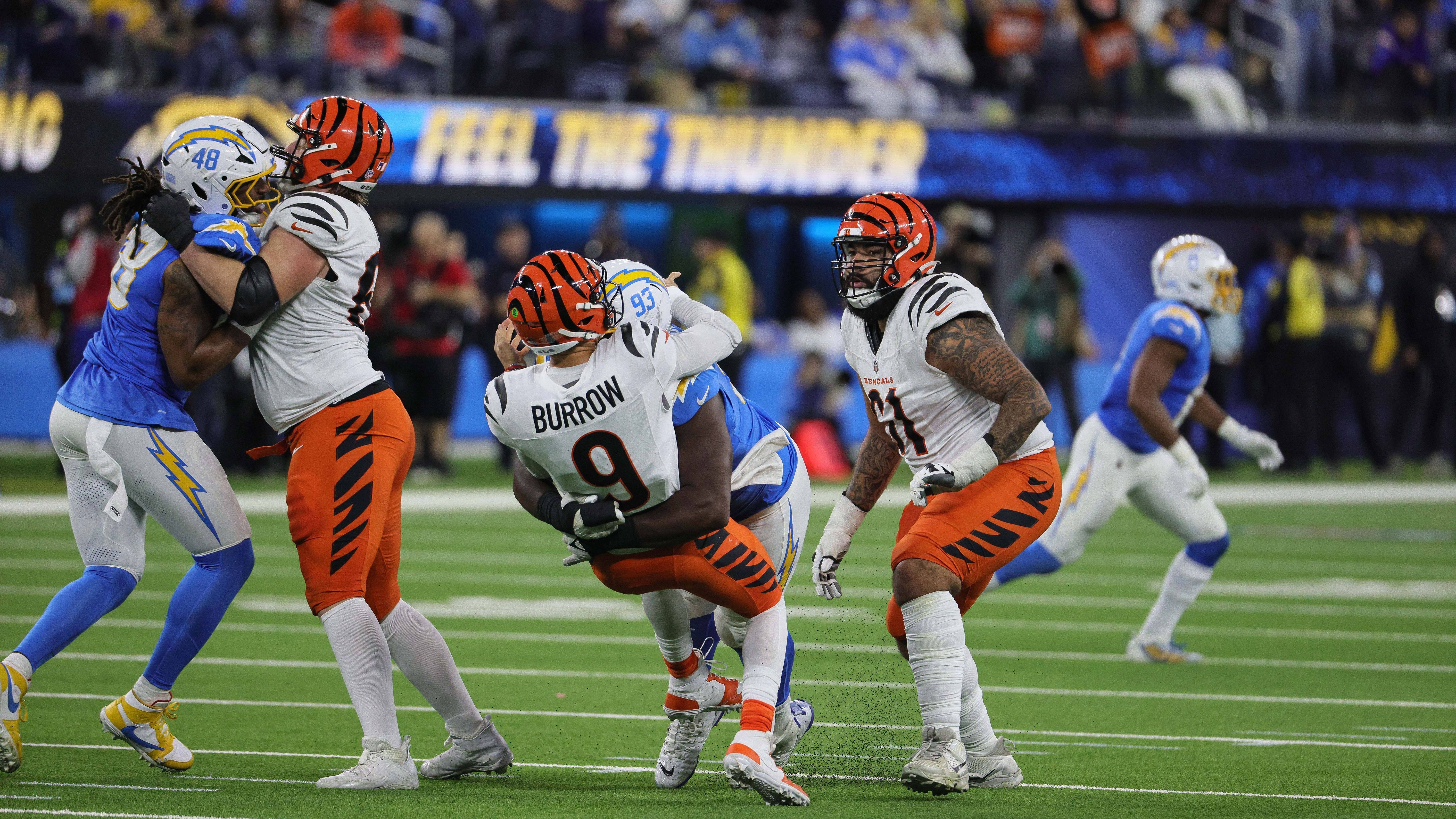 <strong>Platz 10 (geteilt): Cincinnati Bengals</strong><br>Anzahl der 10+ Win-Seasons: 4/10