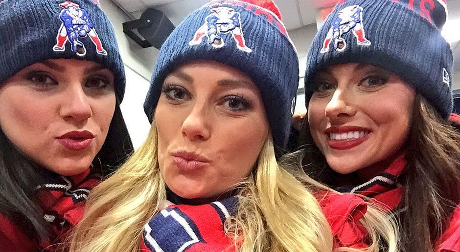 
                <strong>Jessica-Strohm</strong><br>
                Wintermützen und Duckface: So posieren die Cheerleaderinnen der Pats für das Foto von Jessica Strohm (M.).
              
