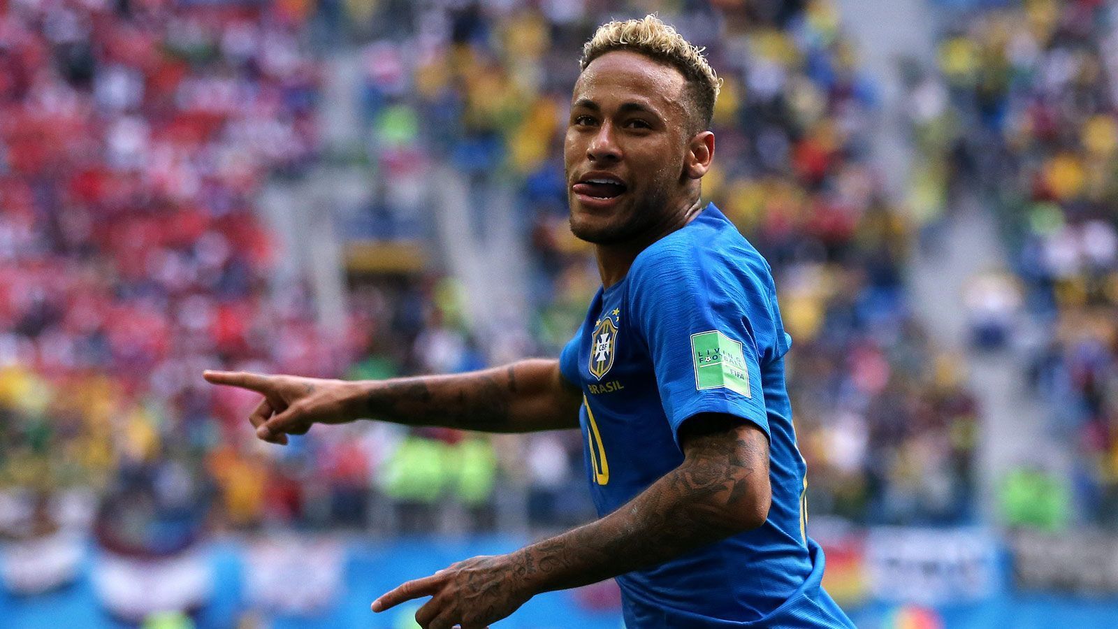 
                <strong>Spätestes Tor in der Nachspielzeit</strong><br>
                Das späteste Tor gelang übrigens Neymar. In der Gruppenphase gegen Costa Rica traf der Brasilianer in der 97. Minute zum 2:0-Endstand. Der 26-Jährige könnte noch einen weiteren Rekord halten - den für die meisten Schauspieleinlagen bei einer WM-Endrunde. Allerdings unter Vorbehalt. Eine zuverlässige Statistik gibt es mangels Dokumentation in dieser Rubrik nicht.
              