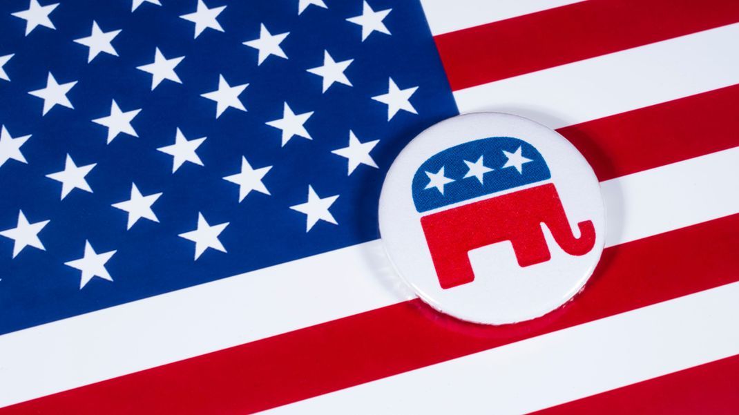 Die Republikanische Partei der USA nutzt einen Elefanten als Symbol und Maskottchen.