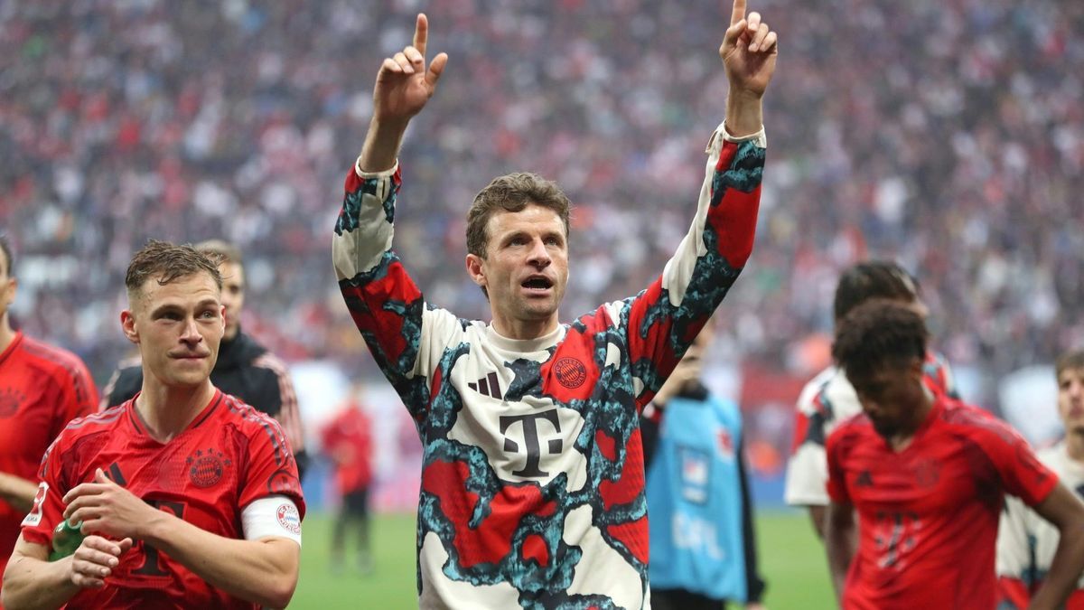 Müller feierte trotzdem mit den Fans