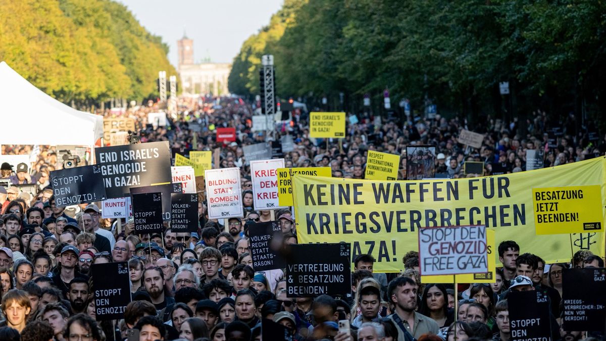 Demonstration für Gaza in Berlin