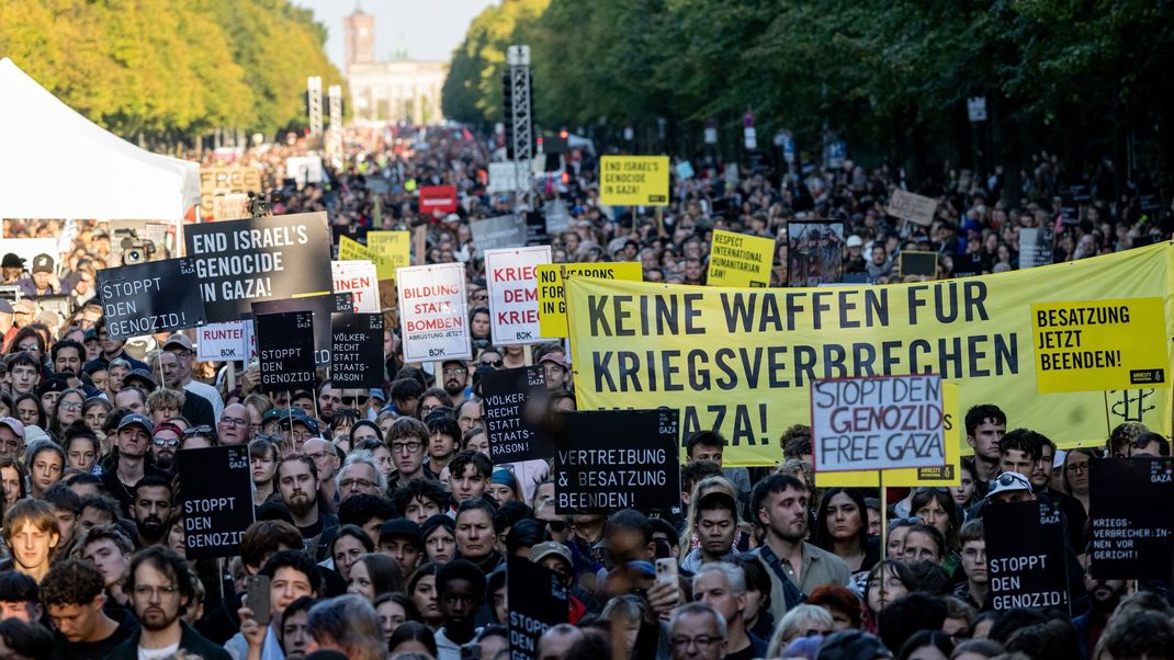 Proteste in ganz Deutschland sollen ein Zeichen gegen den Gaza-Krieg setzen.