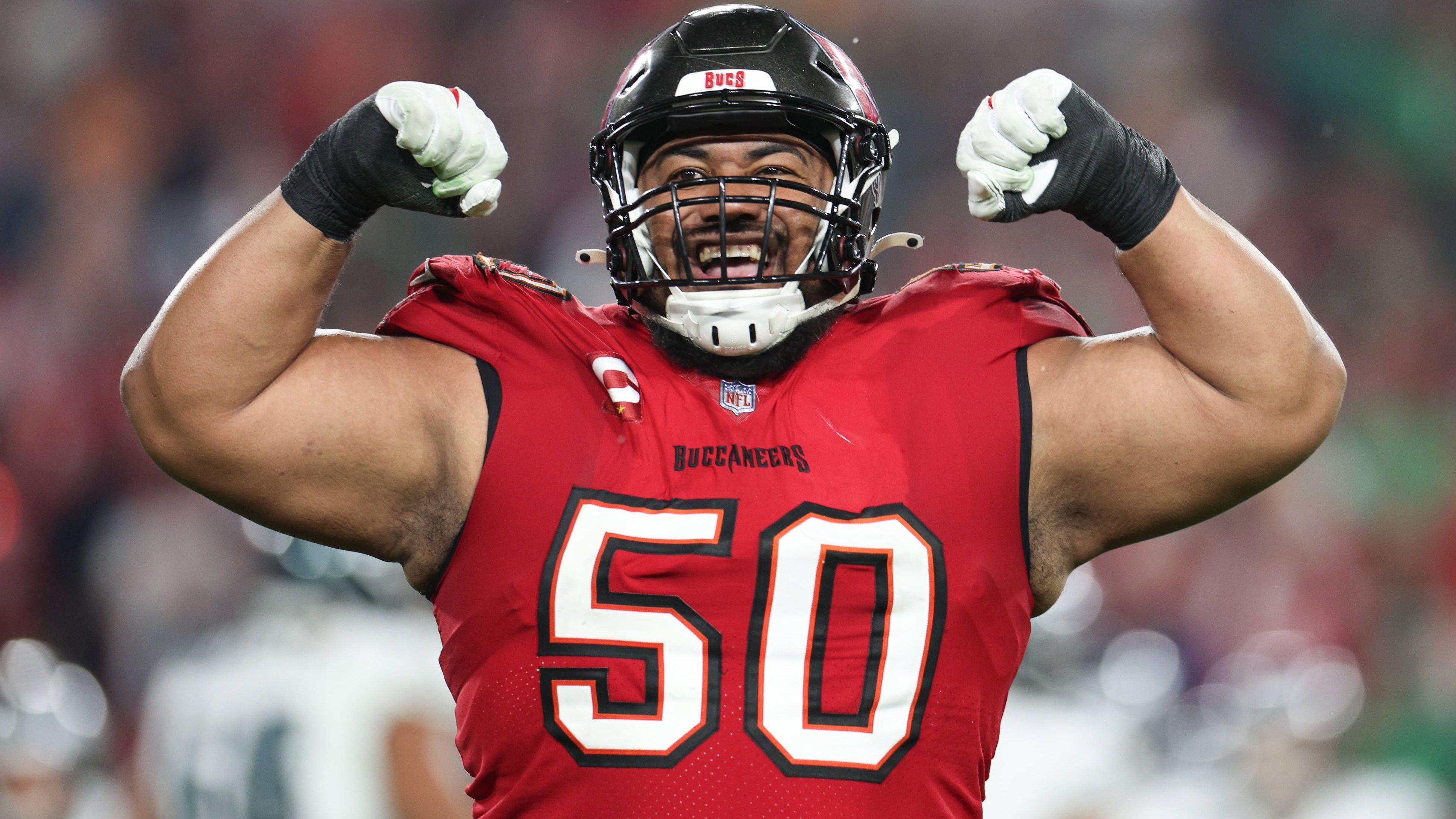 <strong>Tampa Bay Buccaneers:</strong> <br>Vita Vea (Nose Tackle) - <strong>157 Kg</strong>