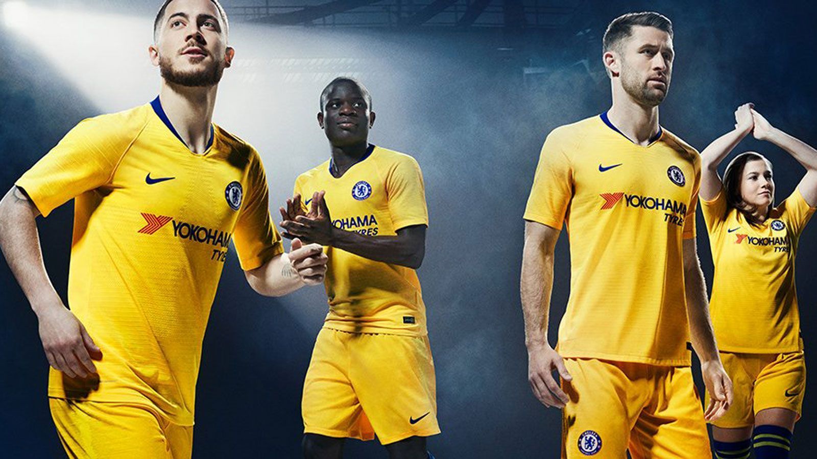 
                <strong>FC Chelsea Auswärtstrikot</strong><br>
                Der FC Chelsea hat das neue Auswärtstrikot für die kommende Saison vorgestellt. Die "Blues" werden auf fremden Plätzen, wie schon in den Sechziger- und Achtzigerjahren, in Gelb auflaufen. Die Farbe soll ein gutes Omen sein: Das letzte Mal, dass die Londoner in diesen Farben angetreten sind, war in der Meistersaison 2014/2015. 
              