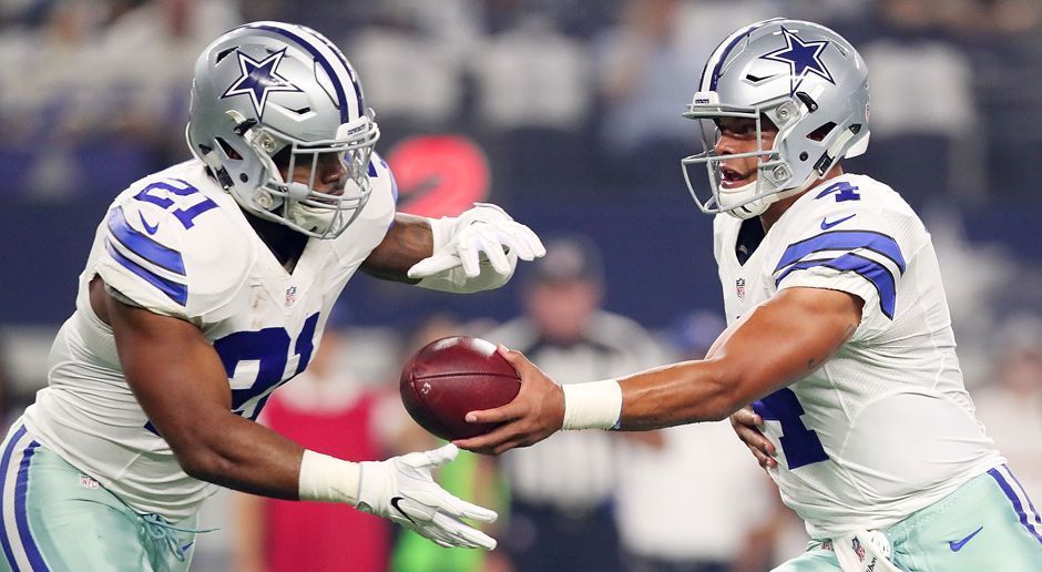 
                <strong>Gewinner: Ezekiel Elliott & Dak Prescott</strong><br>
                Zugegeben, die beiden Rookies sind zum wiederholten Mal in unseren Gewinnern. Aber bei zwei Rushing-Touchdowns (Elliott) bzw. drei Touchdown-Pässe bei keiner Interception und einem Quarterback-Rating von 141,8 (Prescott) gehen einem die Argumente aus, die beiden Spieler wegzulassen. Um zumindest einen neuen Namen ins Spiel zu bringen: Auch Tight End Jason Witten hat gegen die Browns eine hervorragende Leistung gezeigt (1 Touchdown, 134 Receiving Yards). 
              