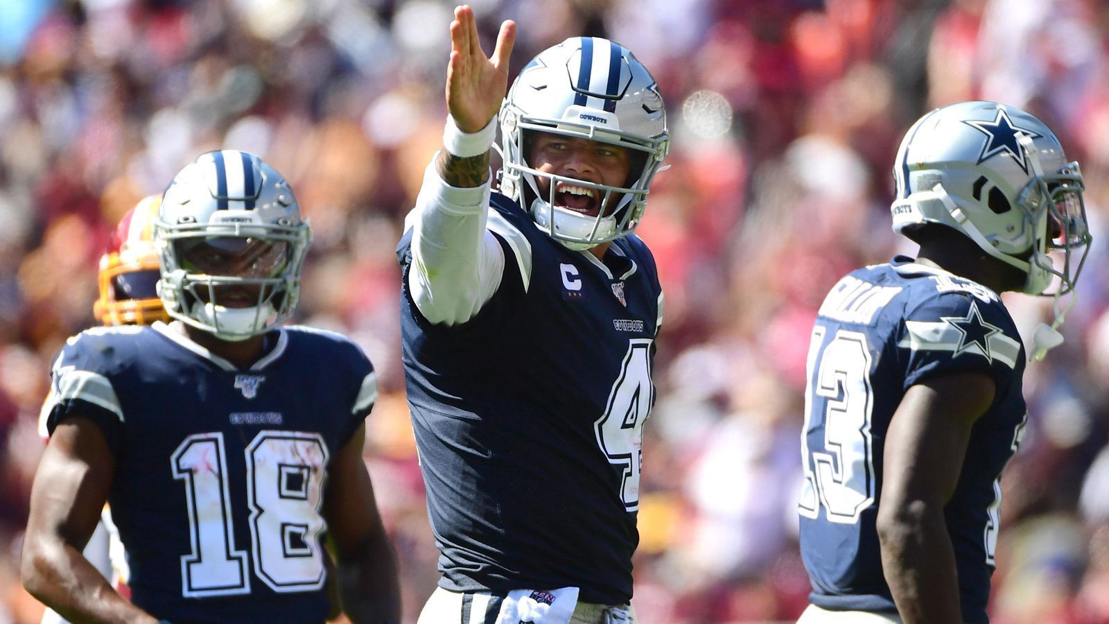 
                <strong>Quarterback: Dak Prescott</strong><br>
                Starker Saisonauftakt von Quarterback Dak Prescott. Nach zwei Spielen stehen für den Playmaker der Dallas Cowboys starke 674 Passing Yards, 7 Touchdowns, bei nur einer Interception zu Buche. Gegen arg gebeutelte Dolphins sammelt der 26-Jährige auch in Week 3 weitere Argumente für einen neuen Monstervertrag.
              