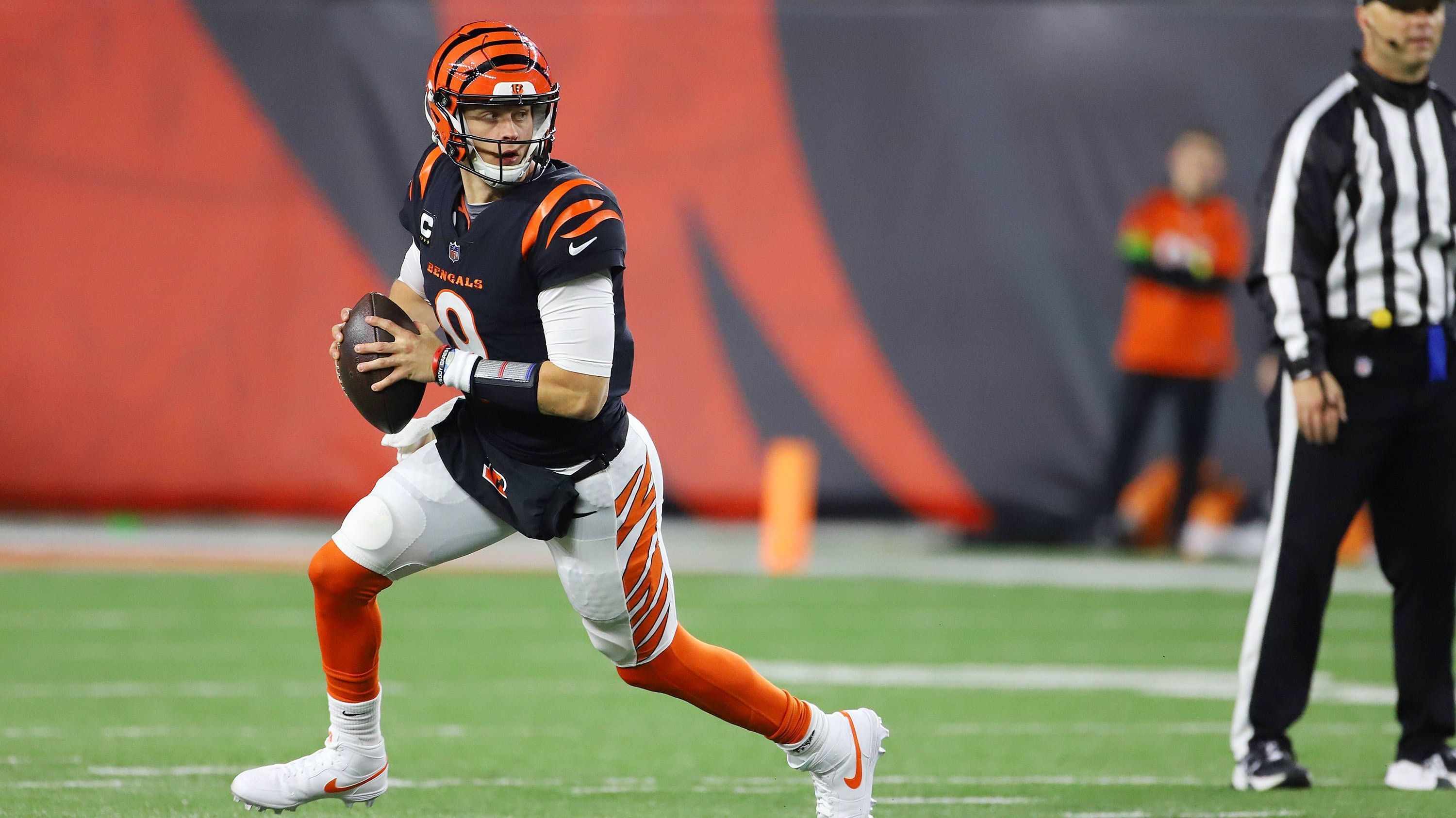 <strong>Joe Burrow (Cincinnati Bengals)<br></strong>Position: Quarterback<br>Quote: +700 (bei einem Einsatz von 100 US-Dollar beträgt der Gewinn 700 US-Dollar)