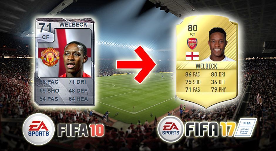 
                <strong>Danny Welbeck (FIFA 10 - FIFA 17)</strong><br>
                Danny Welbeck (FIFA 10 - FIFA 17)
              