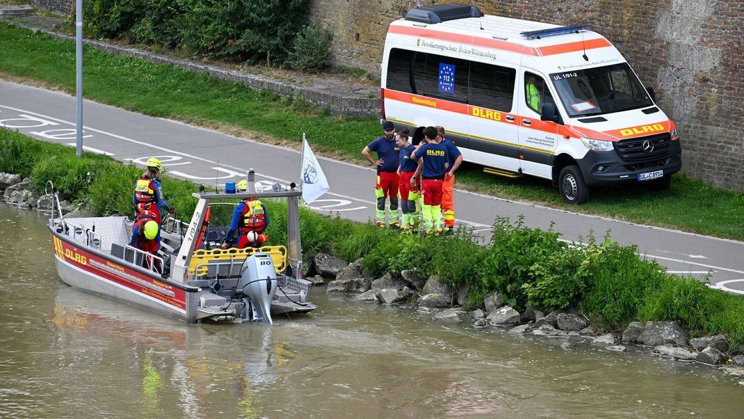 Suche nach dem Vermissten in der Donau