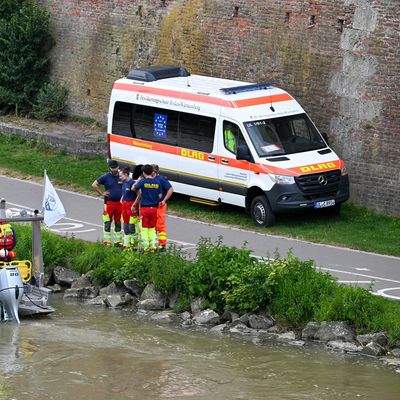 Suche nach dem Vermissten in der Donau