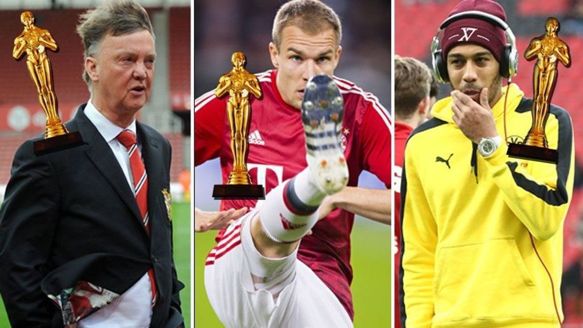Oscar 2016 für van Gaal, Badstuber und Aubameyang 940