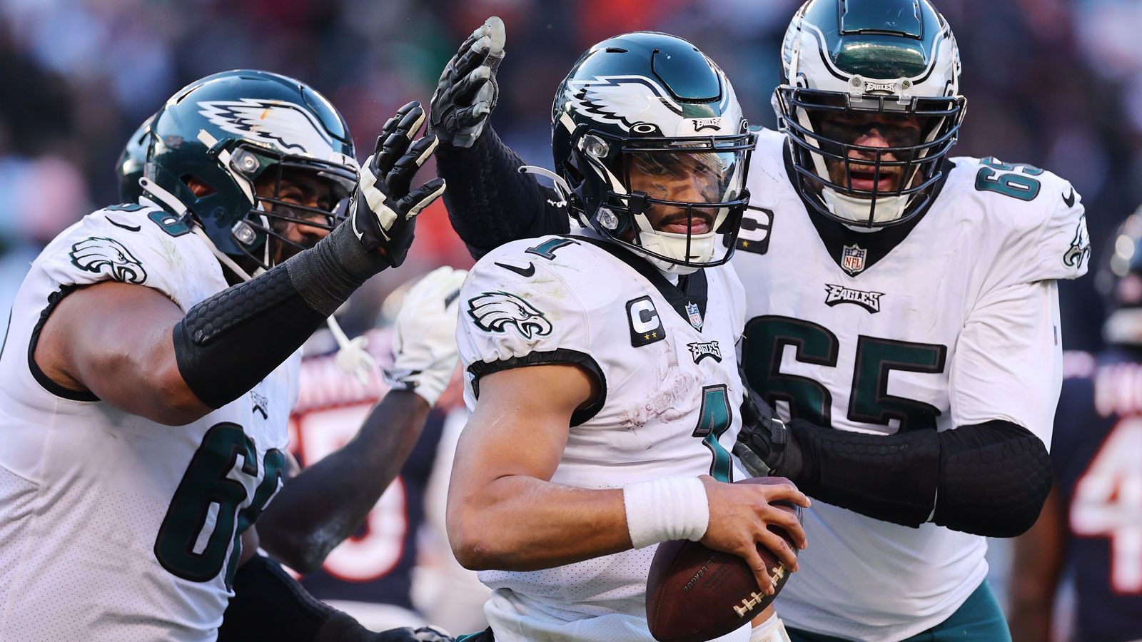 
                <strong>Platz 1 in der NFC: Philadelphia Eagles (13-2)</strong><br>
                Playoff-Ticket schon fix&#x2022; Week 17: vs. Saints<br>&#x2022; Week 18: vs. Giants<br>
              