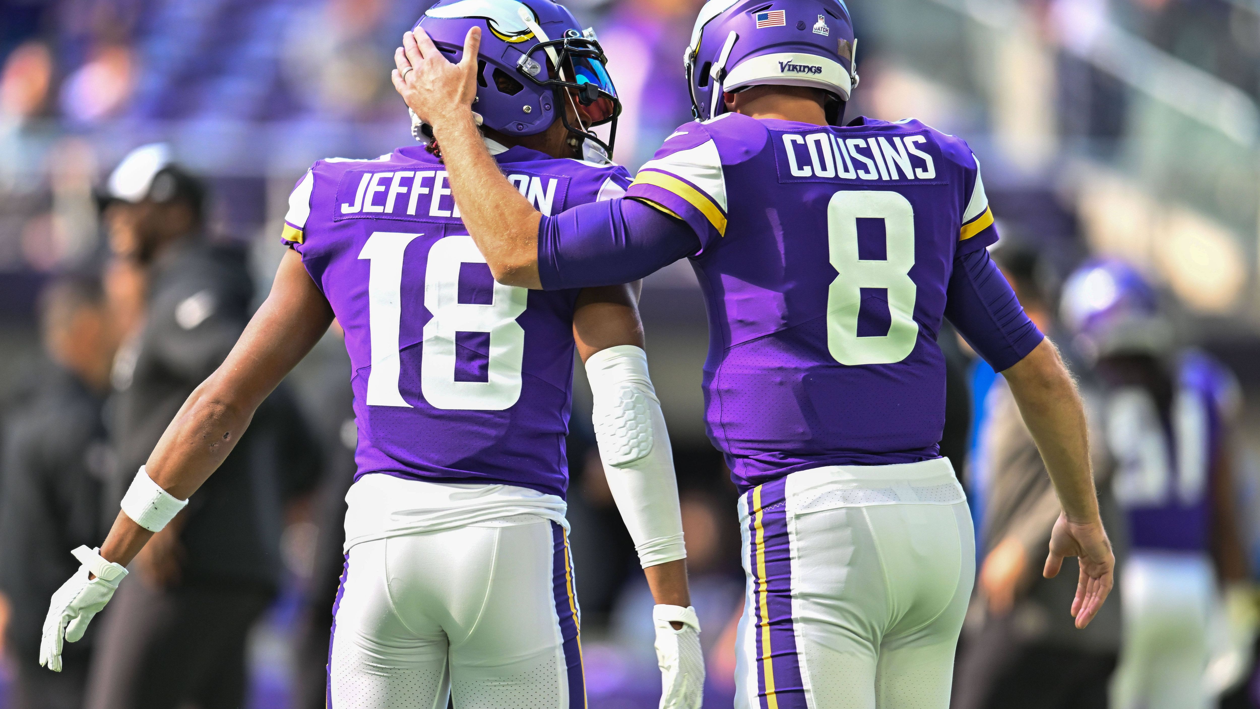 <strong>Minnesota Vikings</strong><br>QB Kirk Cousins, WRr Justin Jefferson, FB C.J. Ham, LB Jordan Hicks, DE Danielle Hunter, SS Josh Metellus, OT Brian O'Neill, FS Harrison Smith