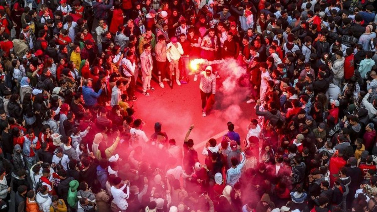 Marokkaner feiern WM-Halbfinaleinzug überschwänglich