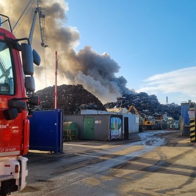 Großbrand in Mannheim