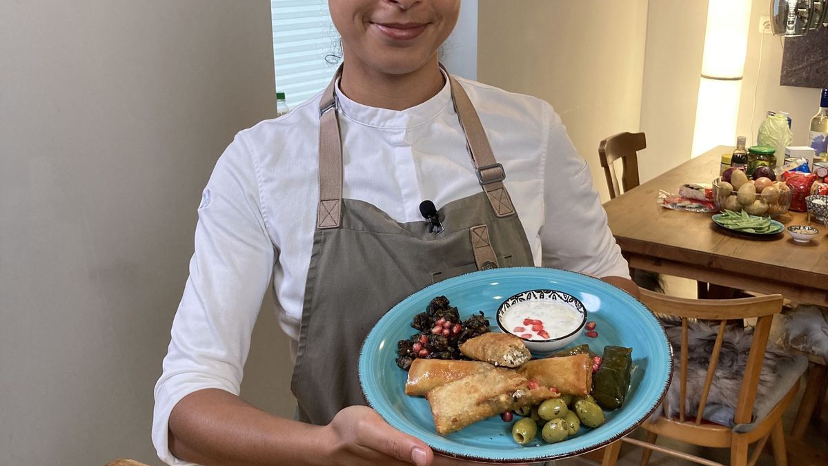 Anastasias türkische Vorspeisen-Platte mit Weinblättern 