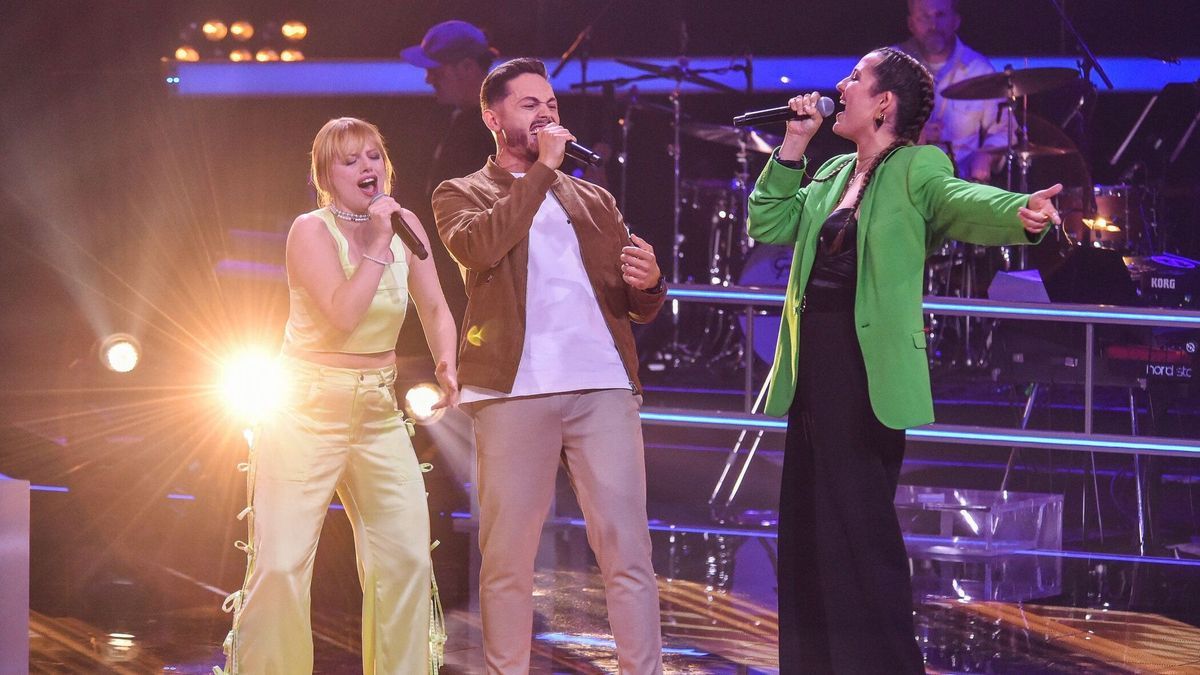 Justyna Chabarek, Kevin Derbas und Kim Schutzius singen in den Battles von "The Voice of Germany" 2023