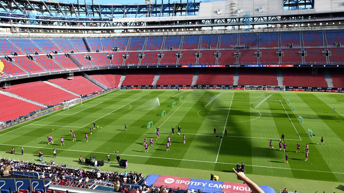 FC Barcelona Open Training Session in Spotify Camp Nou