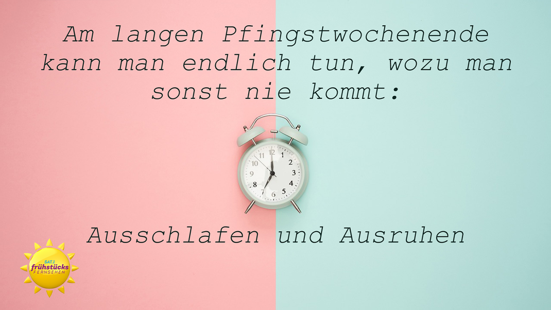 Endlich wieder ausschlafen. Ein WhatsApp-Gruß für alle Langschläfer:innen unter uns.